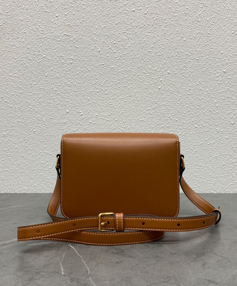 Celine Teen Triomphe Bag In Shiny Calfskin